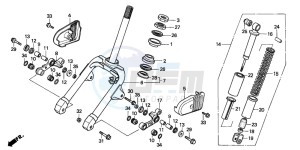 NE50 drawing FRONT FORK/FRONT CUSHION