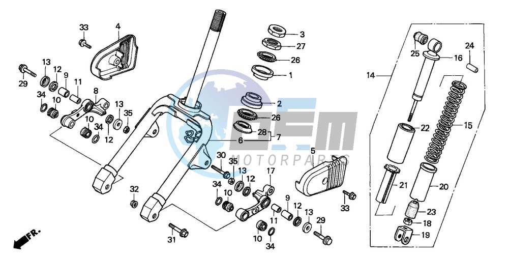 FRONT FORK/FRONT CUSHION