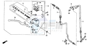 NX2502 drawing FR. BRAKE MASTER CYLINDER