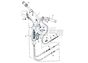 YA ZA JOG Z 50 drawing STEERING HANDLE -CABLE