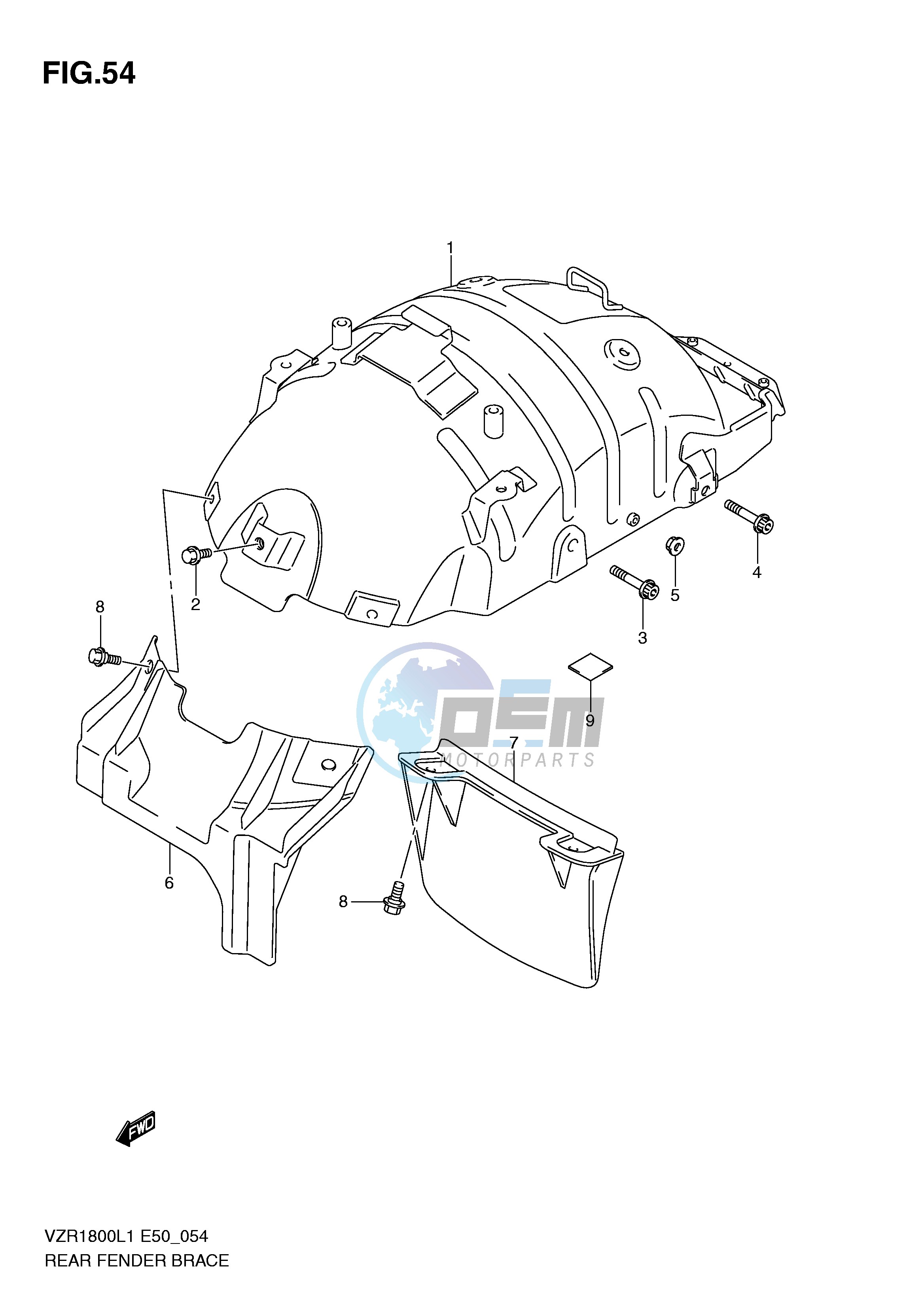 REAR FENDER BRACE