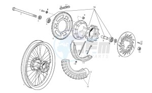 RCR 50 (CH, SC) drawing Rear wheel