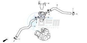 VT125C drawing AIR INJECTION CONTROL VALVE