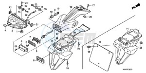 CB1000RAA E / ABS MPH drawing TAILLIGHT