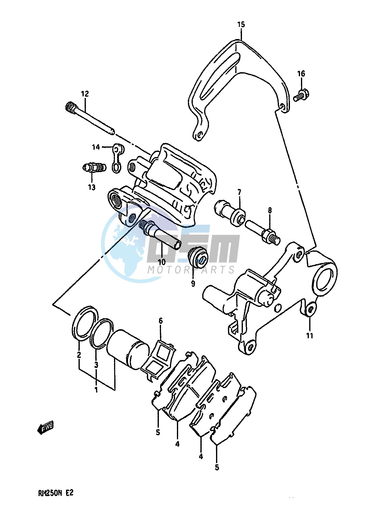 REAR CALIPERS (MODEL K)