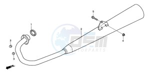 CG125ES drawing EXHAUST MUFFLER