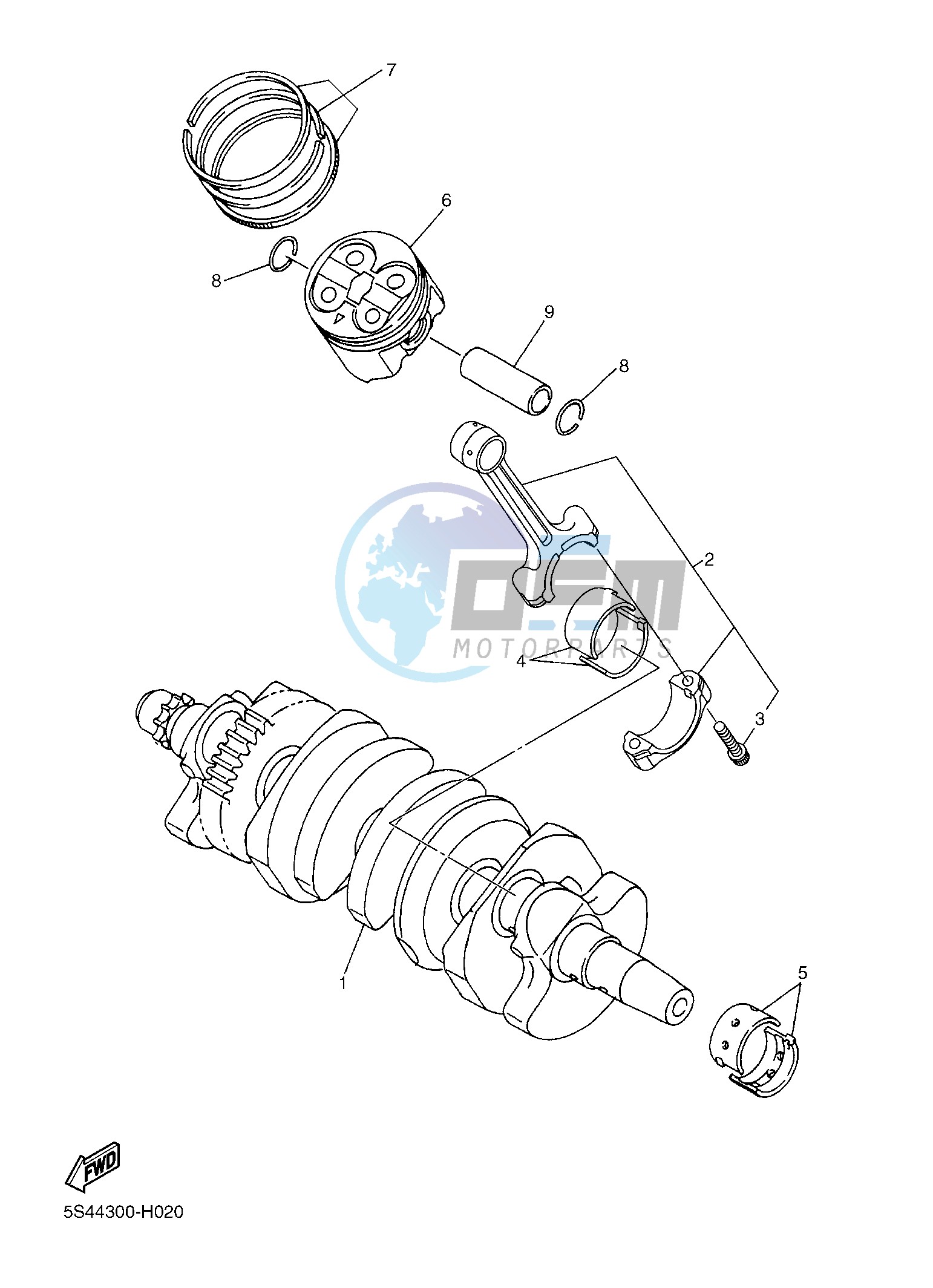 CRANKSHAFT & PISTON