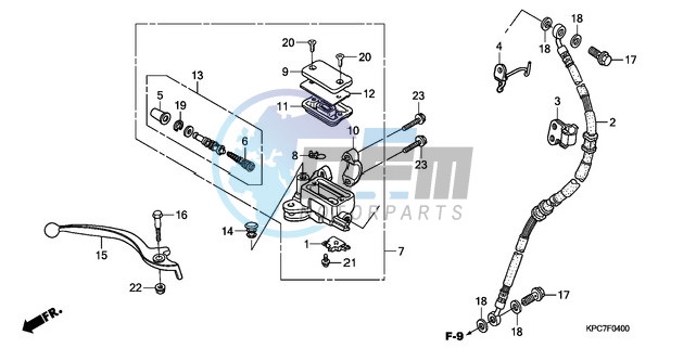 FR. BRAKE MASTER CYLINDER