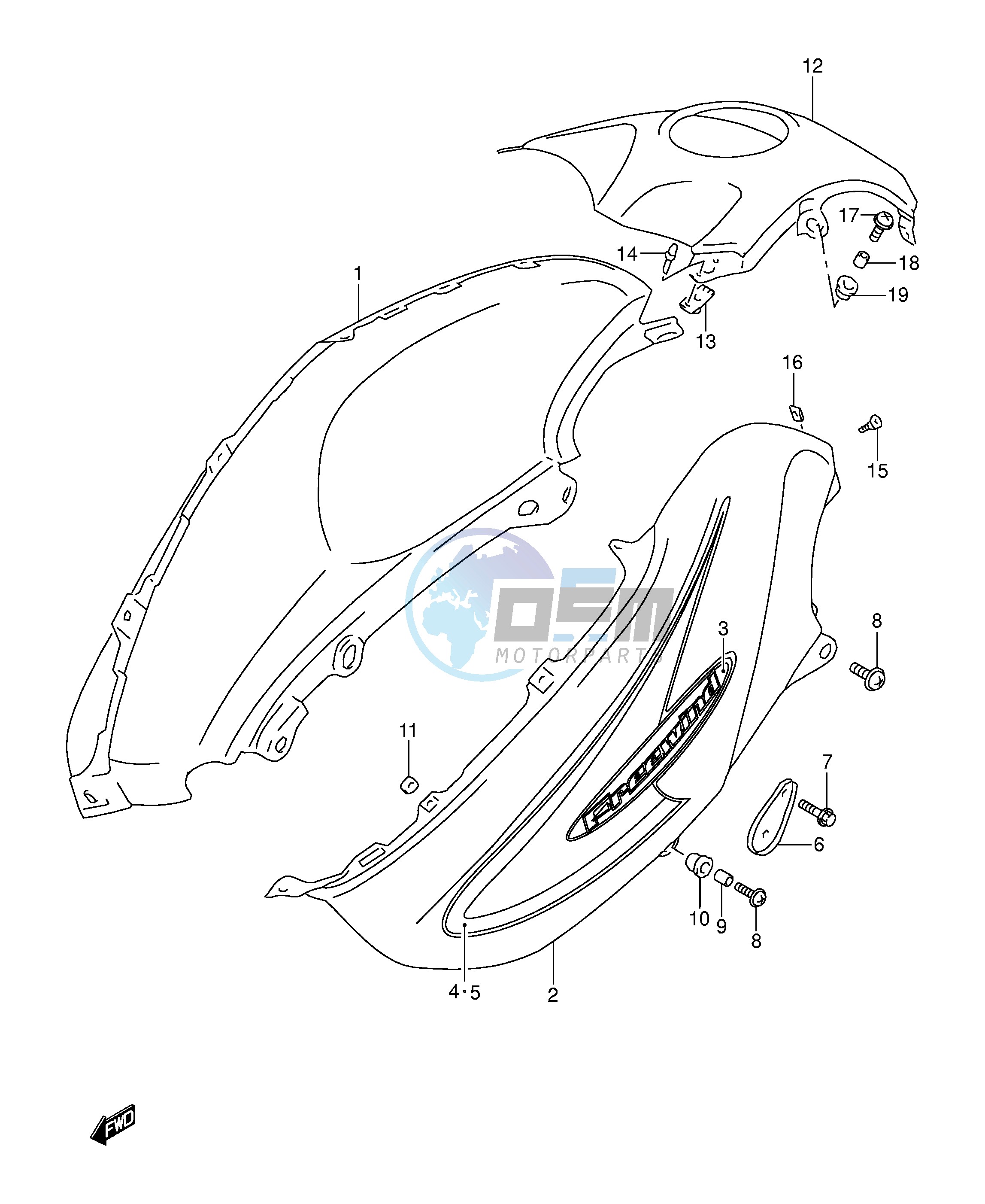 FUEL TANK COVER (MODEL Y)