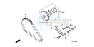 TRX420FEA Europe Direct - (ED / 2ED 4WD) drawing CAM CHAIN/TENSIONER