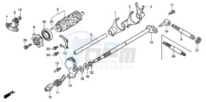 TRX350FM FOURTRAX 350 4X4 drawing GEARSHIFT DRUM