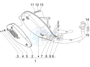 Liberty 150 4t Sport e3 drawing Silencer