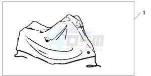 SH300 drawing BODY COVER XL HONDA LOGO