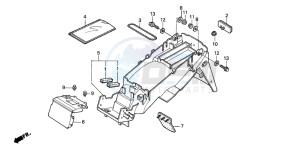 CBR600FS drawing REAR FENDER (CBR600F/F44)