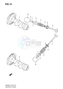 AN400 BURGMAN EU drawing CAM SHAFT, VALVE