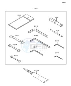 Z1000 ZR1000FEF FR GB XX (EU ME A(FRICA) drawing Owner's Tools