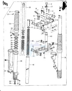 KX 250 A (A4-A5) drawing FRONT FORK -- KX250-A4- - -- 78-79- -