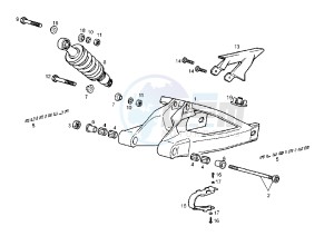 GPR RACING -125 cc drawing REAR ARM