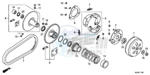 SH125E SH125 E drawing DRIVEN FACE