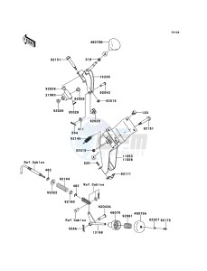 MULE_600 KAF400BBF EU drawing Shift Lever(s)