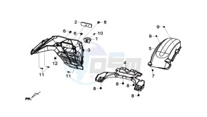 GTS 125I drawing TAIL LIGHT - LICENSE PLATE