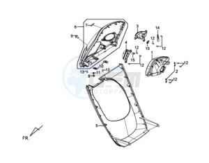 E-VIRID 25KMH drawing COWLING FRONT / COWLING INNER