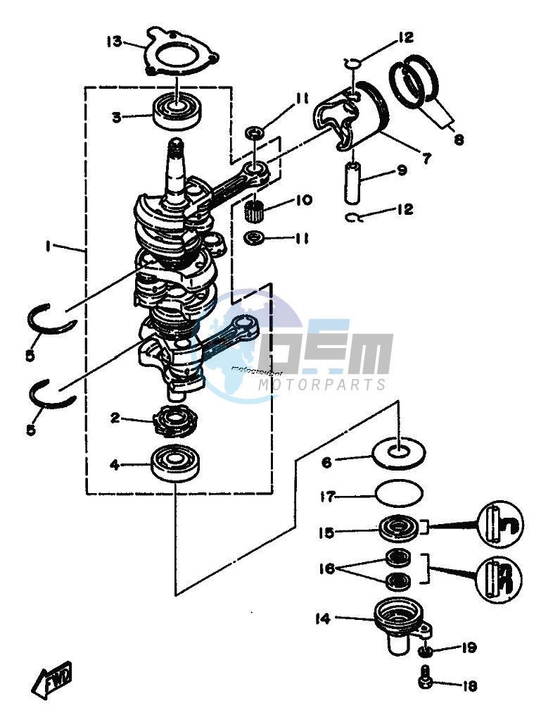 CRANKSHAFT--PISTON