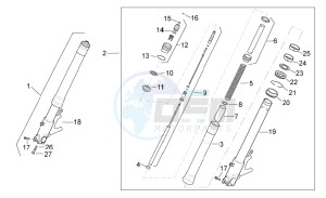 RSV 4 1000 4V drawing Front Fork