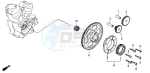 XRV750 AFRICA TWIN drawing STARTING CLUTCH