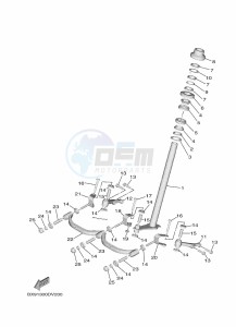 MWD300 TRICITY 300 (BX91) drawing STEERING 2