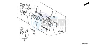 SH125RC drawing REAR BRAKE CALIPER