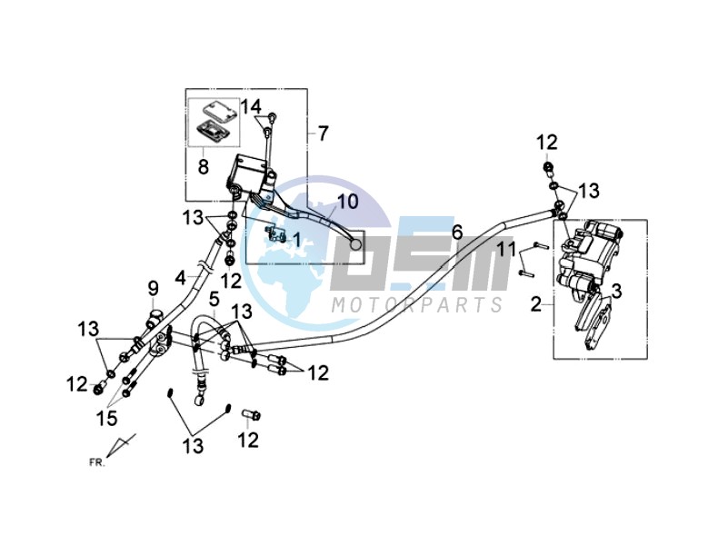 REAR BRAKE CALIPER / BRAKE MOUNT