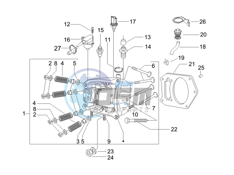 Cilinder head unit - Valve