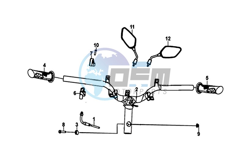 HANDLEBAR / BRAKE LEVERS /KABELS