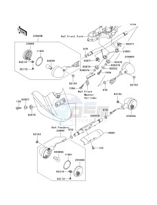 VN 1600 A [VULCAN 1600 CLASSIC] (A6F-A8FA) A8F drawing TURN SIGNALS