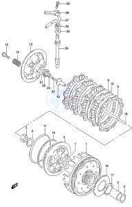 GZ250 (K3) drawing CLUTCH