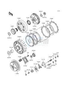 KLF 400 B [BAYOU 400 4X4] (B4-B6) [BAYOU 400 4X4] drawing CLUTCH