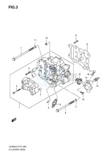 UH200G BURGMAN EU drawing CYLINDER HEAD