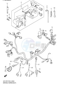 UC125 (E2) drawing WIRING HARNESS (MODEL Y K1)