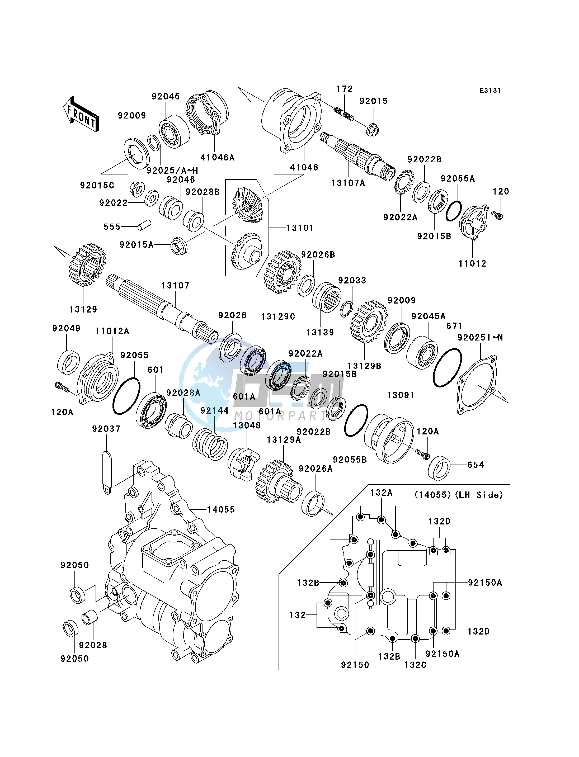 FRONT BEVEL GEAR