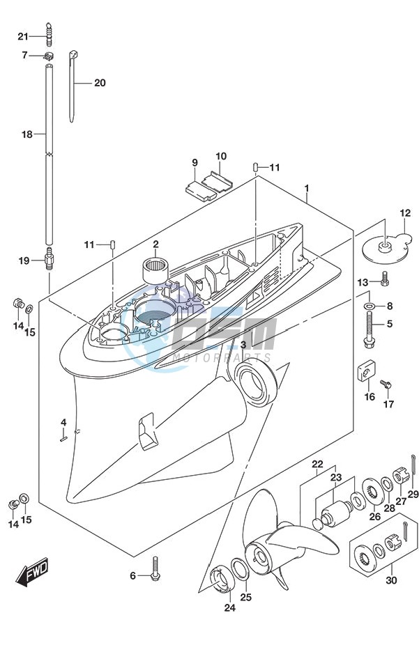 Gear Case (DF 250S)