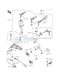 ZL 600 B [ELIMINATOR 600] (B2-B3) [ELIMINATOR 600] drawing IGNITION SWITCH_LOCKS_REFLECTORS