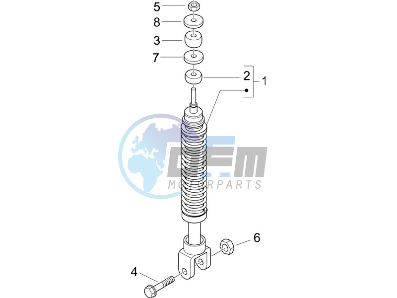 Rear suspension - Shock absorbers