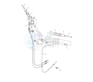 FZ8-SA 800 drawing STEERING HANDLE AND CABLE