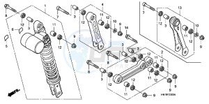 TRX400XC drawing REAR CUSHION