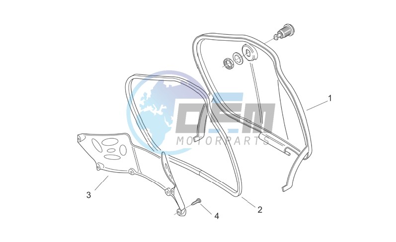 Central body I - Glove comp.door