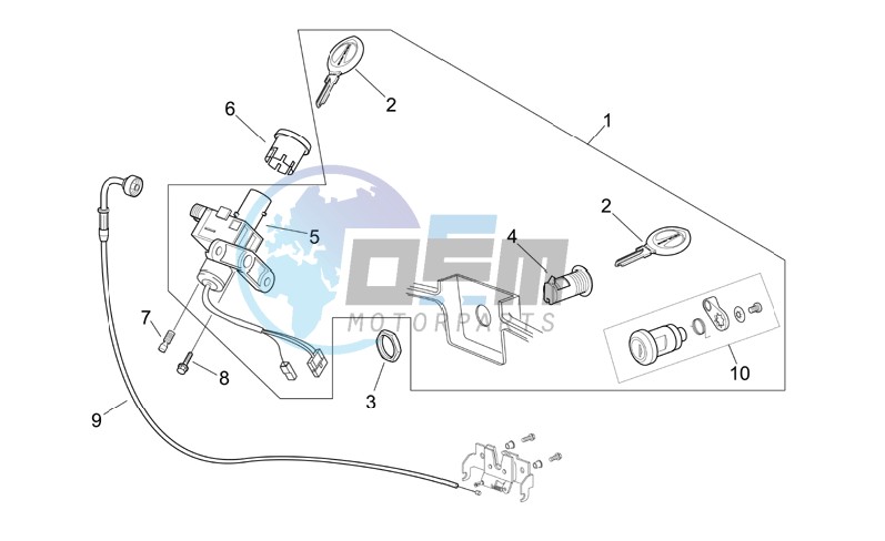 Lock hardware kit