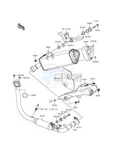 Z250SL_ABS BR250FFF XX (EU ME A(FRICA) drawing Muffler(s)