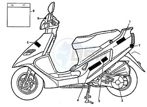 PASSING 125 drawing LABELS