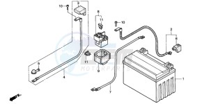 CB500 drawing BATTERY